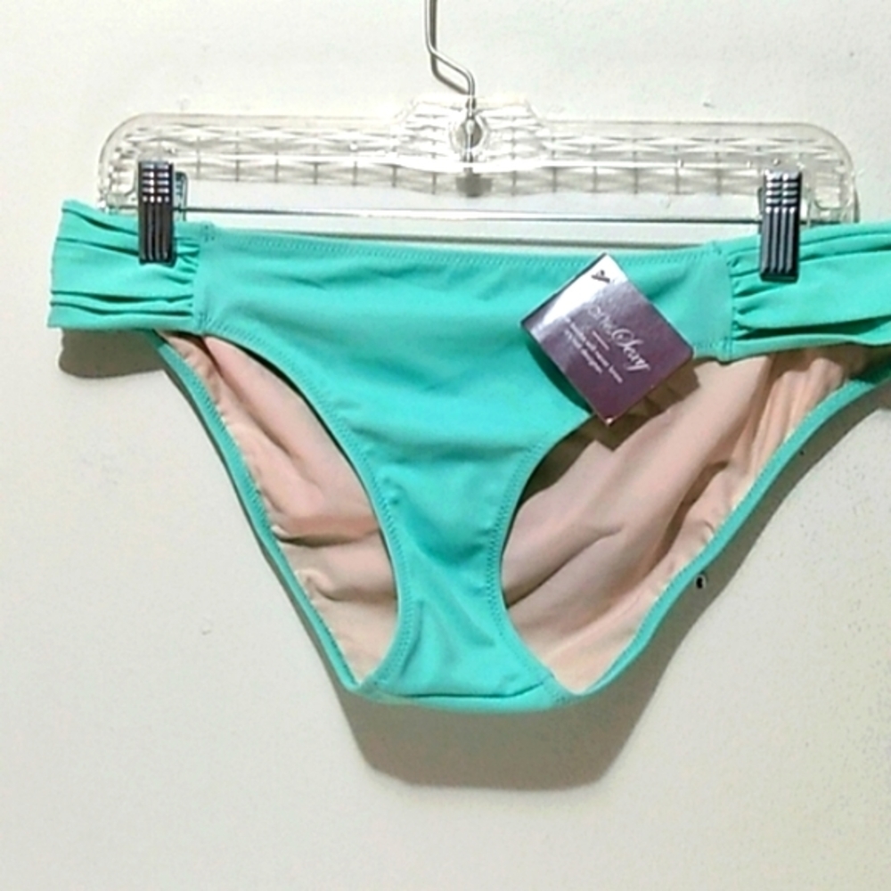 Smart & Sexy Size L/G Full‎ Coverage High Cut front  Mint Green Bikini Bottom